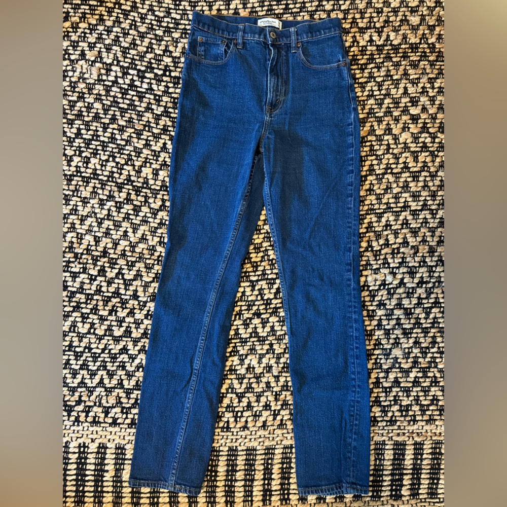 Abercrombie & Fitch Blue Women's 28 Long Slim Straight Jeans
